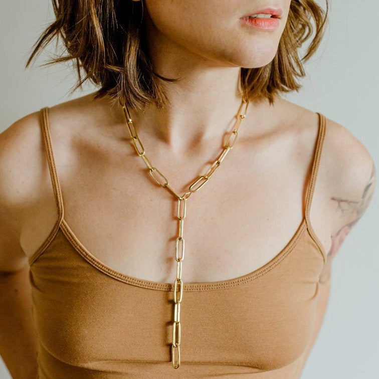 Eddie Large Link Chain - Heavy Duty Stainless Steel Necklace for Men & Women - Perfect for Layering, Punk & Gothic Fashion