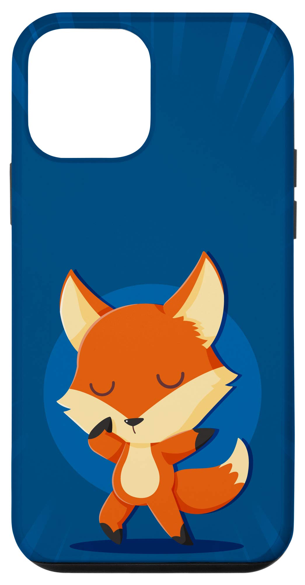 iPhone 12 Mini Dabbing Fox Phone Case - Cute Funny Fox Lover Protective Cover for Women & Men | Perfect Gift for Animal Lovers, Great for Daily Use & Travel