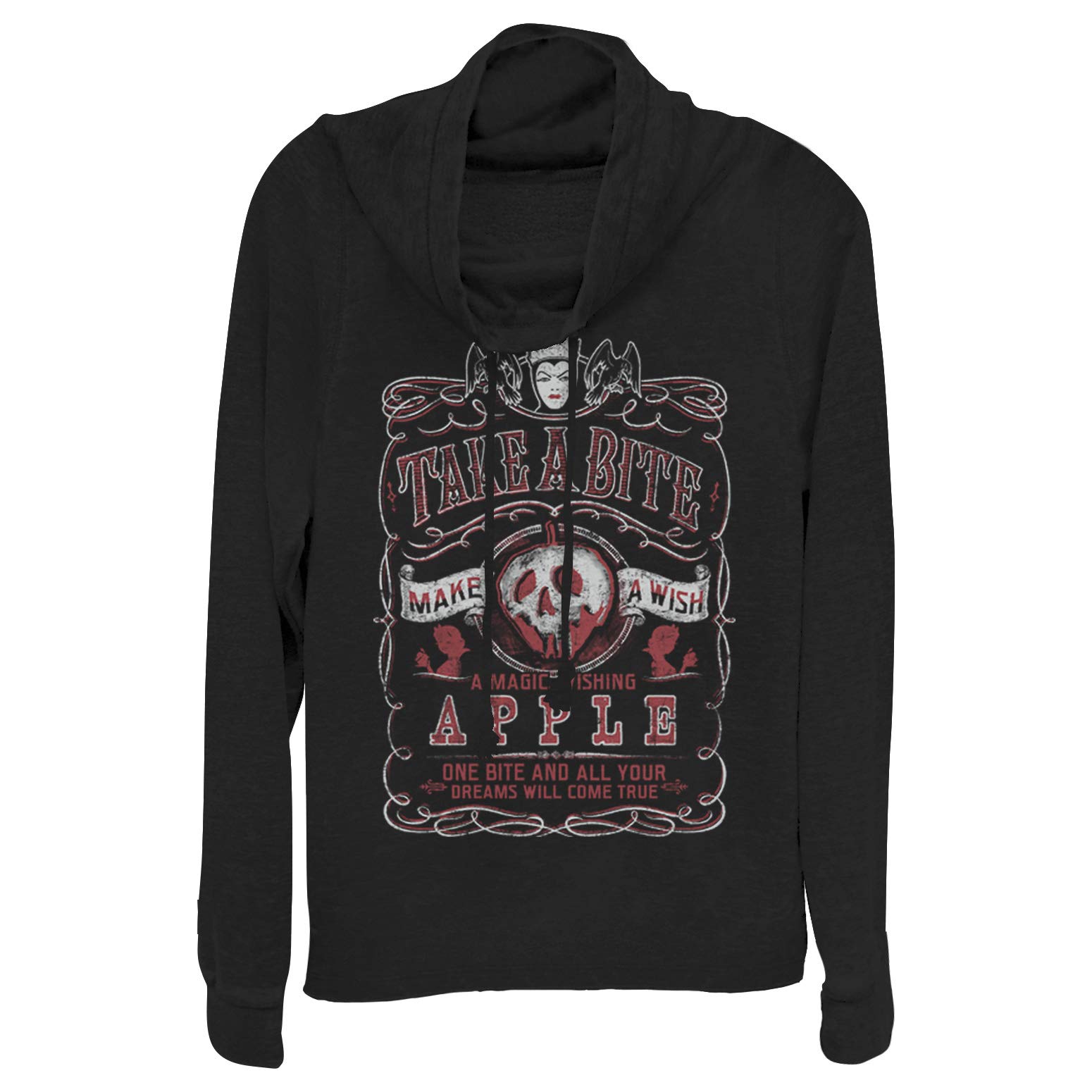 Disney Rebel Rose Women's Long Sleeve Cowl Neck T-Shirt | Official Disney Merchandise | Perfect for Casual Wear, Cosplay & Disney Fans