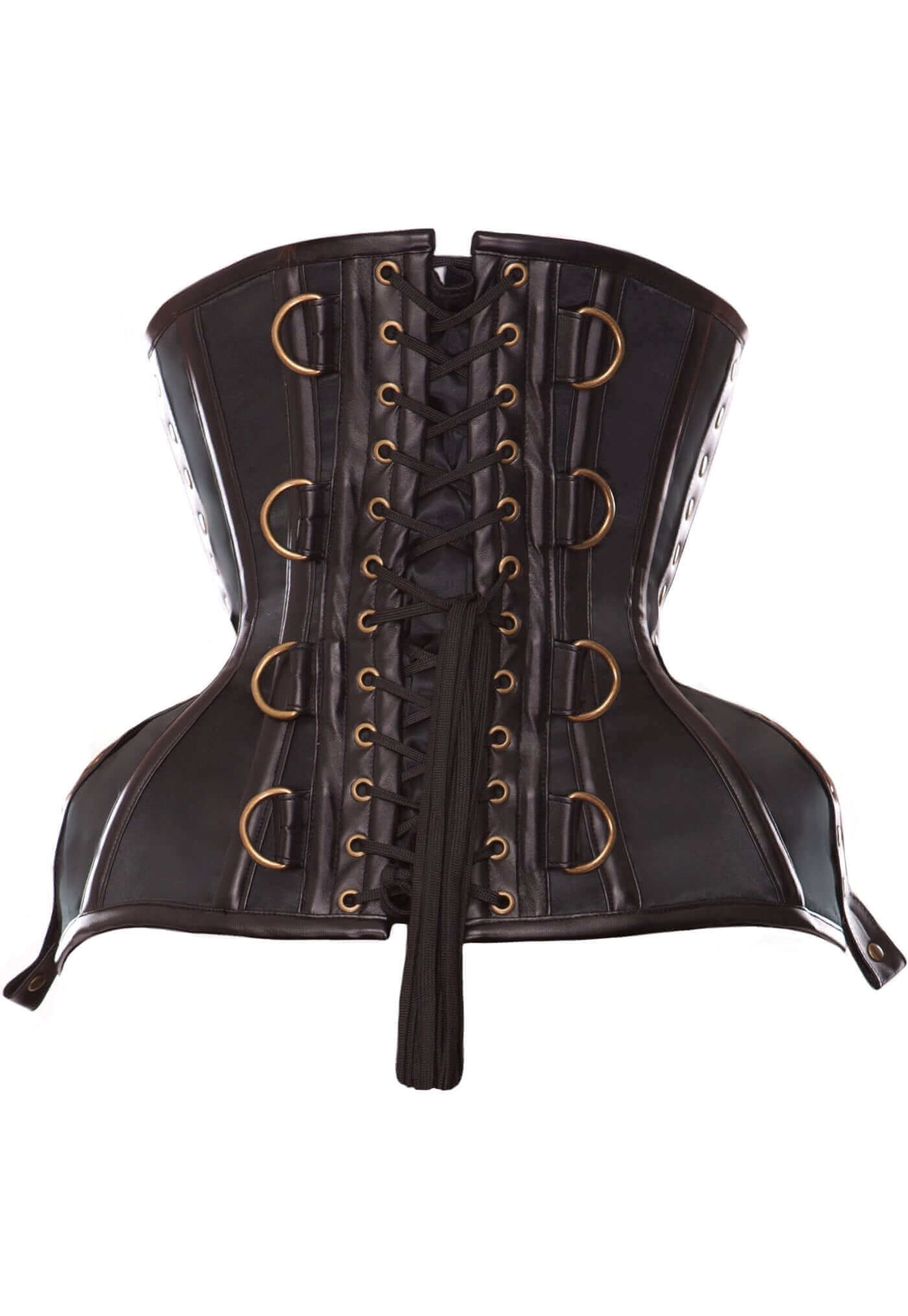 Game of Thrones Wildling Curvella Corset with Brass Details - Medieval Fantasy Costume for Cosplay, Renaissance Fairs & Themed Parties