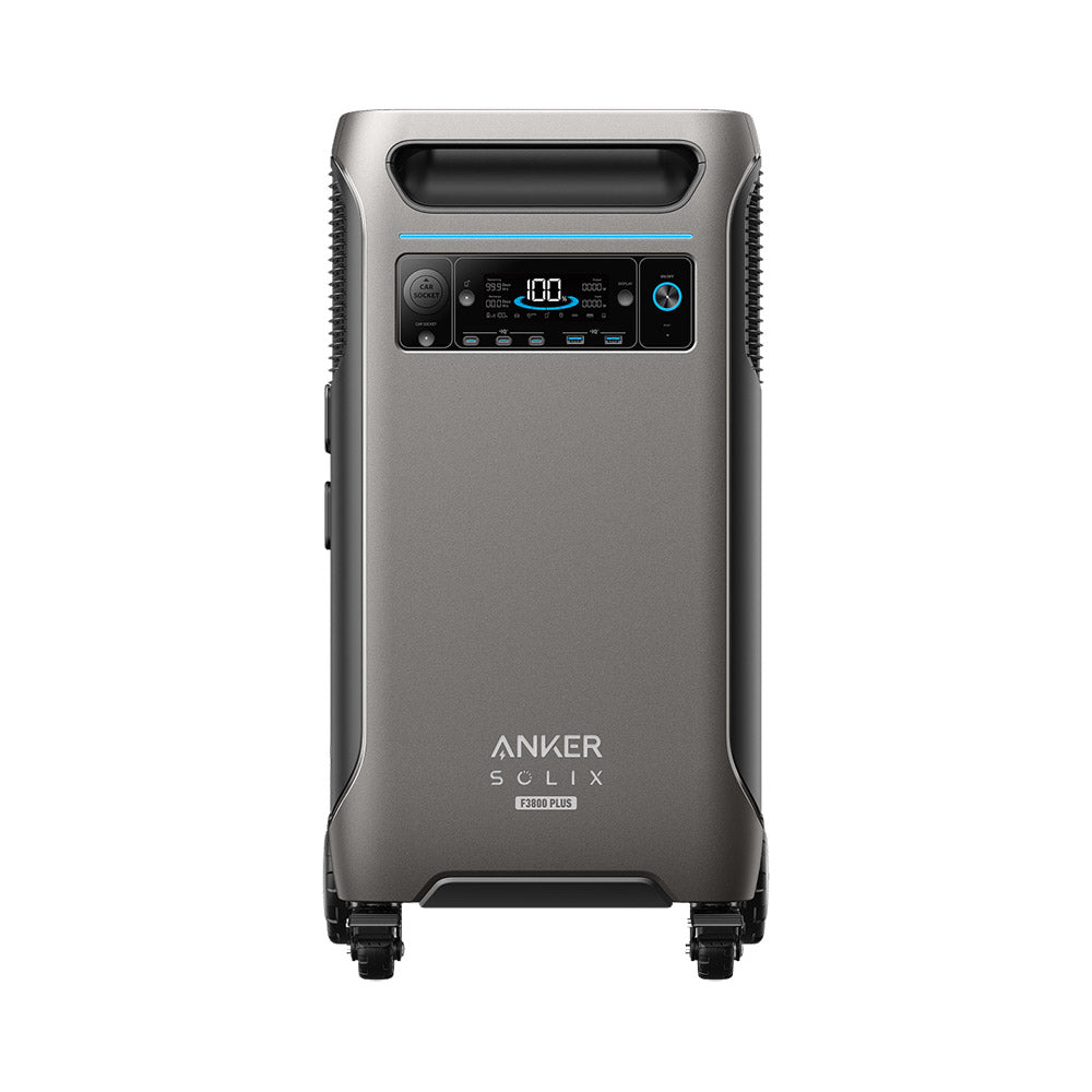 Anker SOLIX F3800 Plus Portable Power Station with 410W Solar Panel - Perfect for Camping, RV Trips & Emergency Backup Power