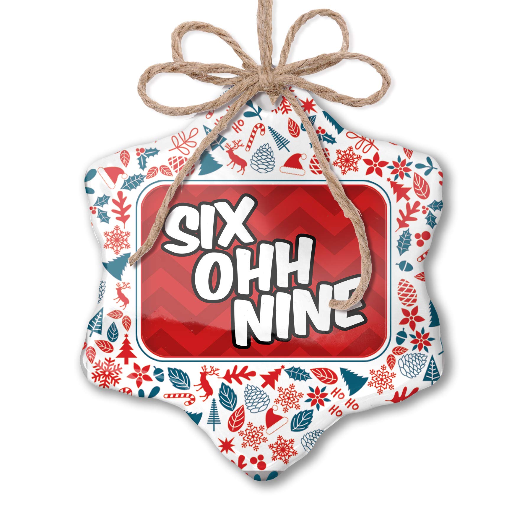Christmas Ornament 609 Atlantic City NJ - Patriotic Red White Blue Xmas Decor for Holiday Tree & Home Decoration