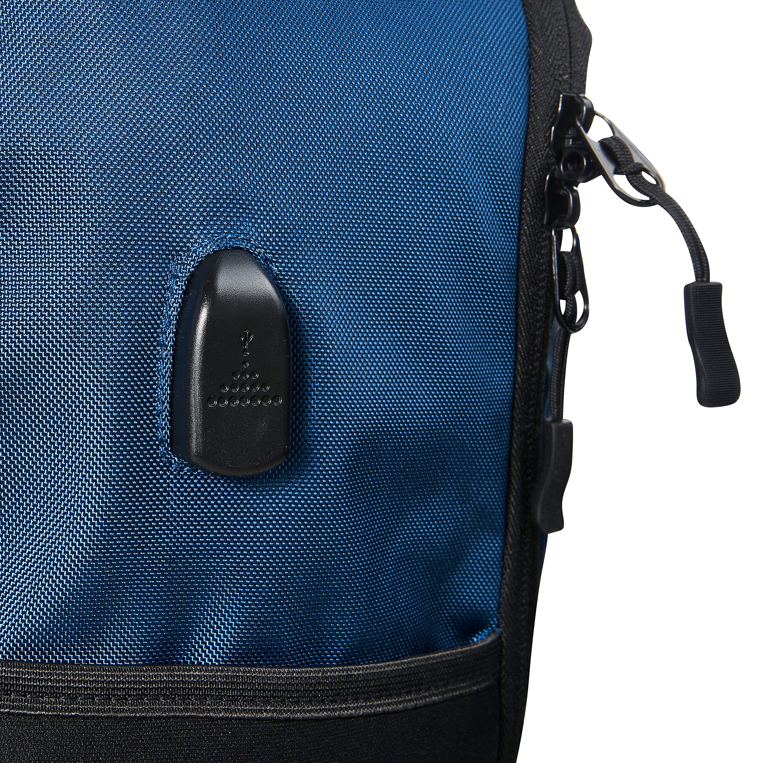 Manhattan XL 16x10x8 Inch Travel Backpack - USB Charging Port, Underseat Carry-On Luggage & Laptop Backpack for Men & Women (Blue) - Perfect for Air Travel, Business Trips & Daily Commute