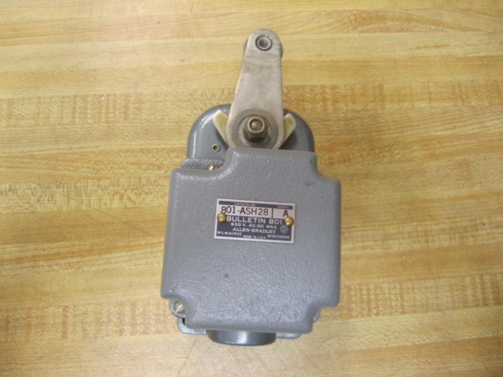 Allen Bradley 801-ASH28 Industrial Push Button Switch - Heavy Duty Metal Enclosure for Machinery & Control Panels - Perfect for Factory Automation & Equipment Control Systems