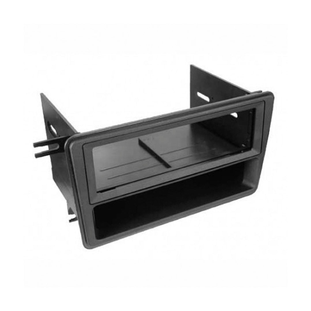 2003-2004 Nissan Pathfinder LE & 2001-2003 Infiniti QX4 Single DIN or ISO Car Stereo Installation Kit with Pocket - Perfect for Aftermarket Radio Upgrade in SUVs