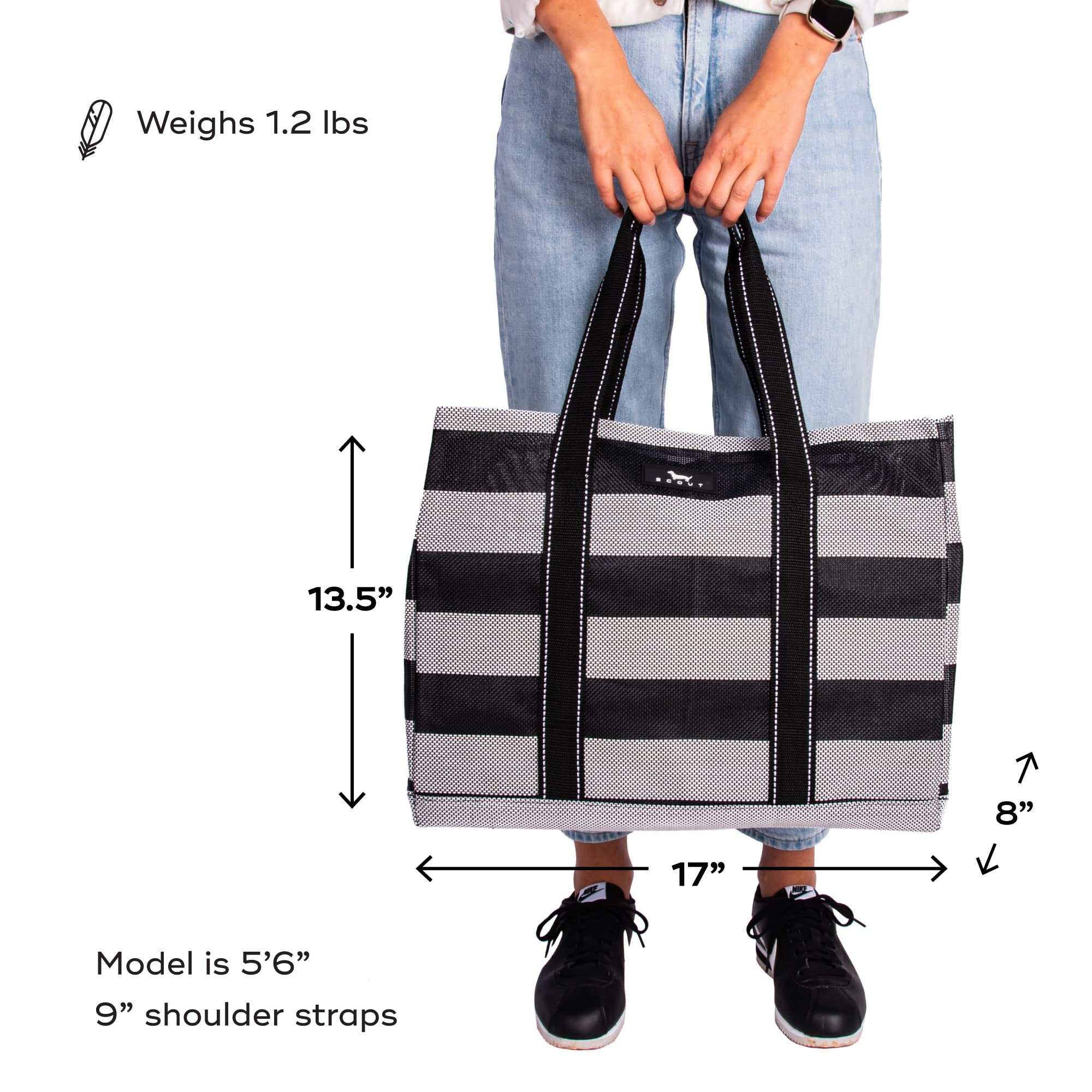 Scout Roadtripper Large Beach Tote - Sandproof Woven Bag for Women | Pool, Travel & Mom Essentials