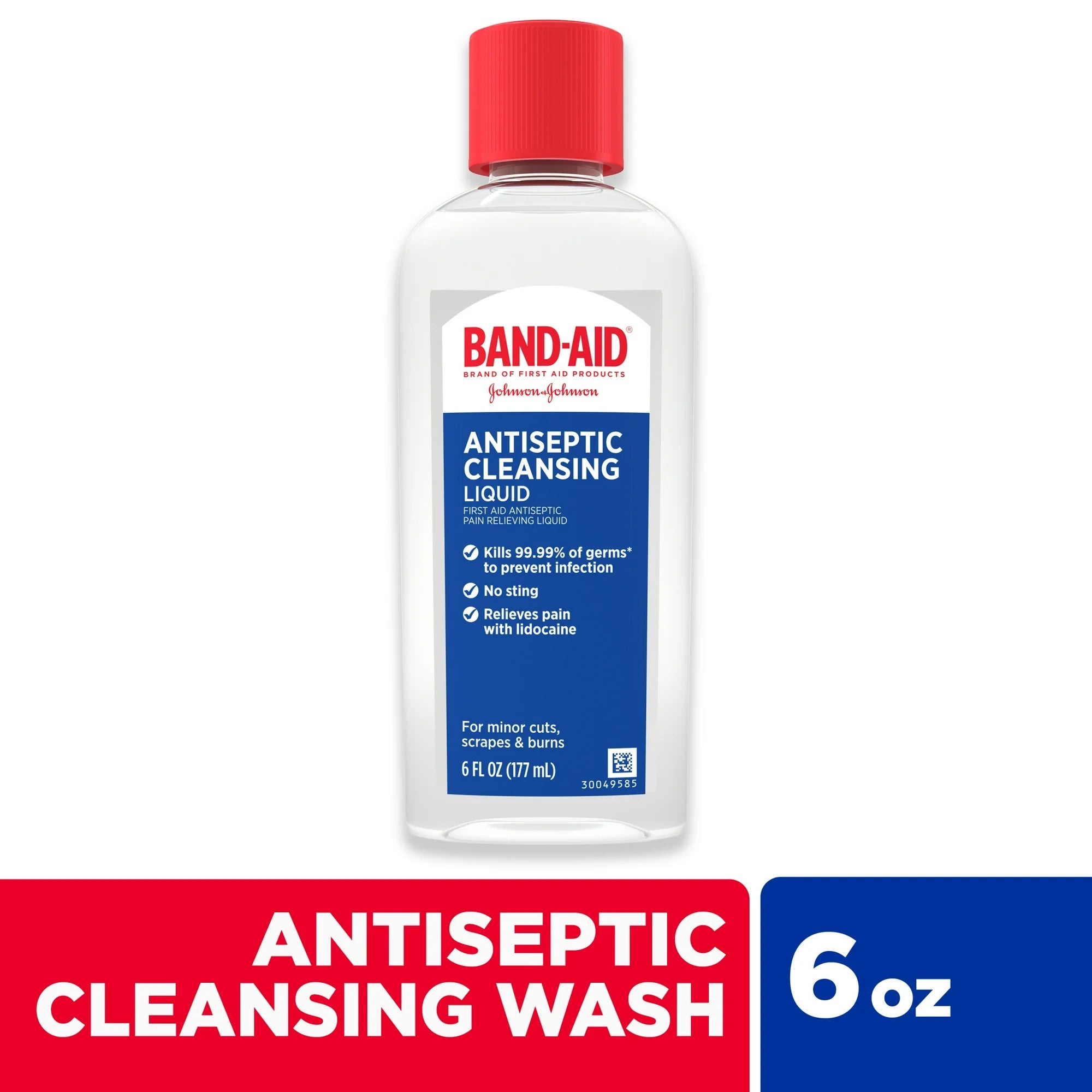 Hurt-Free Antiseptic Wash for Cuts & Scrapes – 6 oz First Aid Solution for Kids & Adults | Ideal for Home, Travel & Emergency Kits