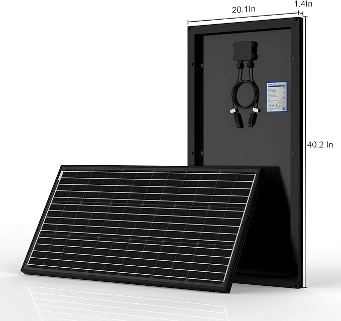 Acopower 100W Monocrystalline Solar Panel Kit | All Black 300W 30A MPPT Solar Charger | Perfect for RV, Boat & Off-Grid Power