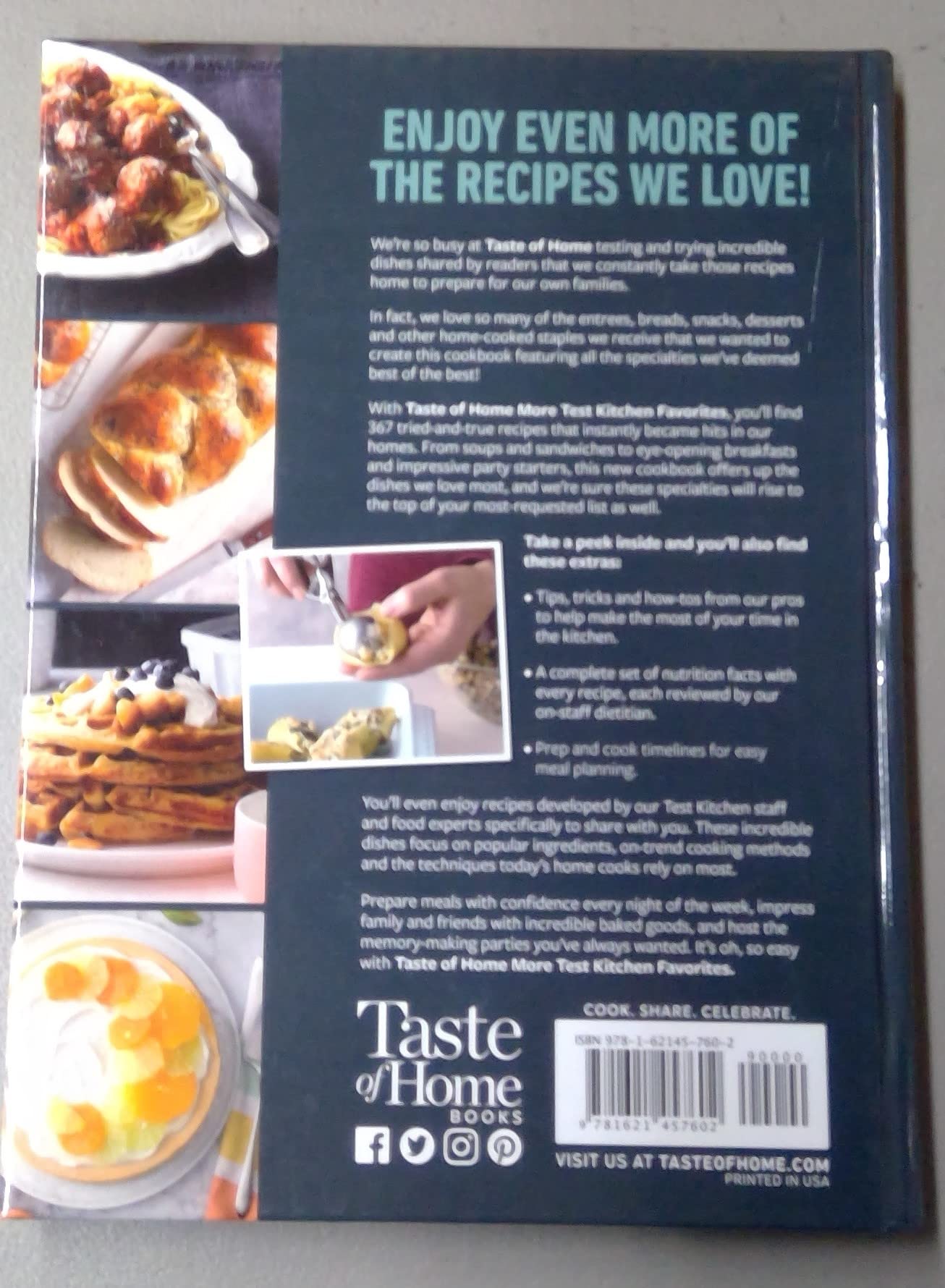 Taste of Home More Test Kitchen Favorites 2021 - Best Home Cooking Recipes for Family Dinners & Holiday Meals