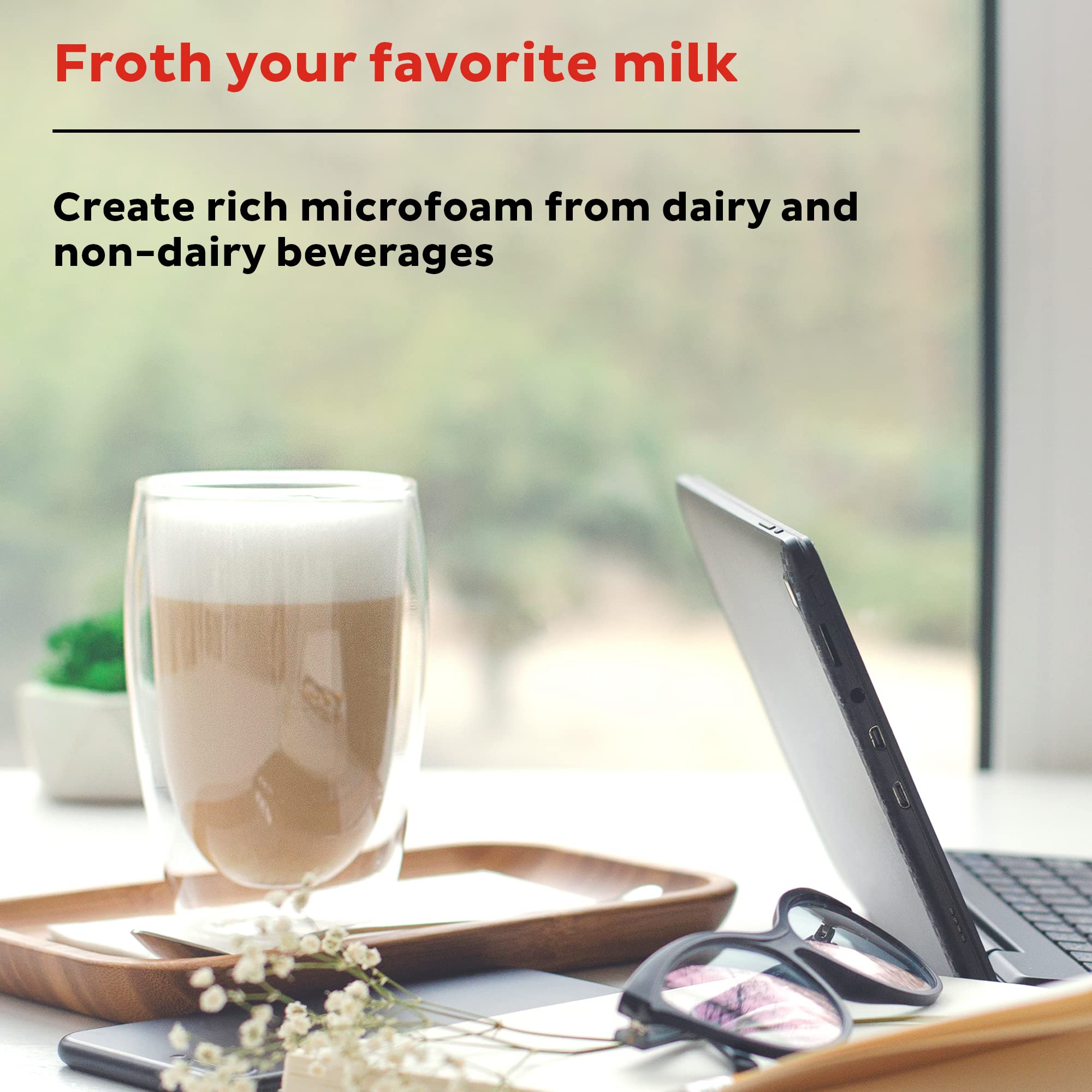 Instant Pot 10oz/295ml Electric Milk Frother for Hot & Cold Foam - Perfect for Lattes, Cappuccinos & Hot Chocolate (Model 140 6001 01) - Ideal for Coffee Shops, Home Baristas & Office Use