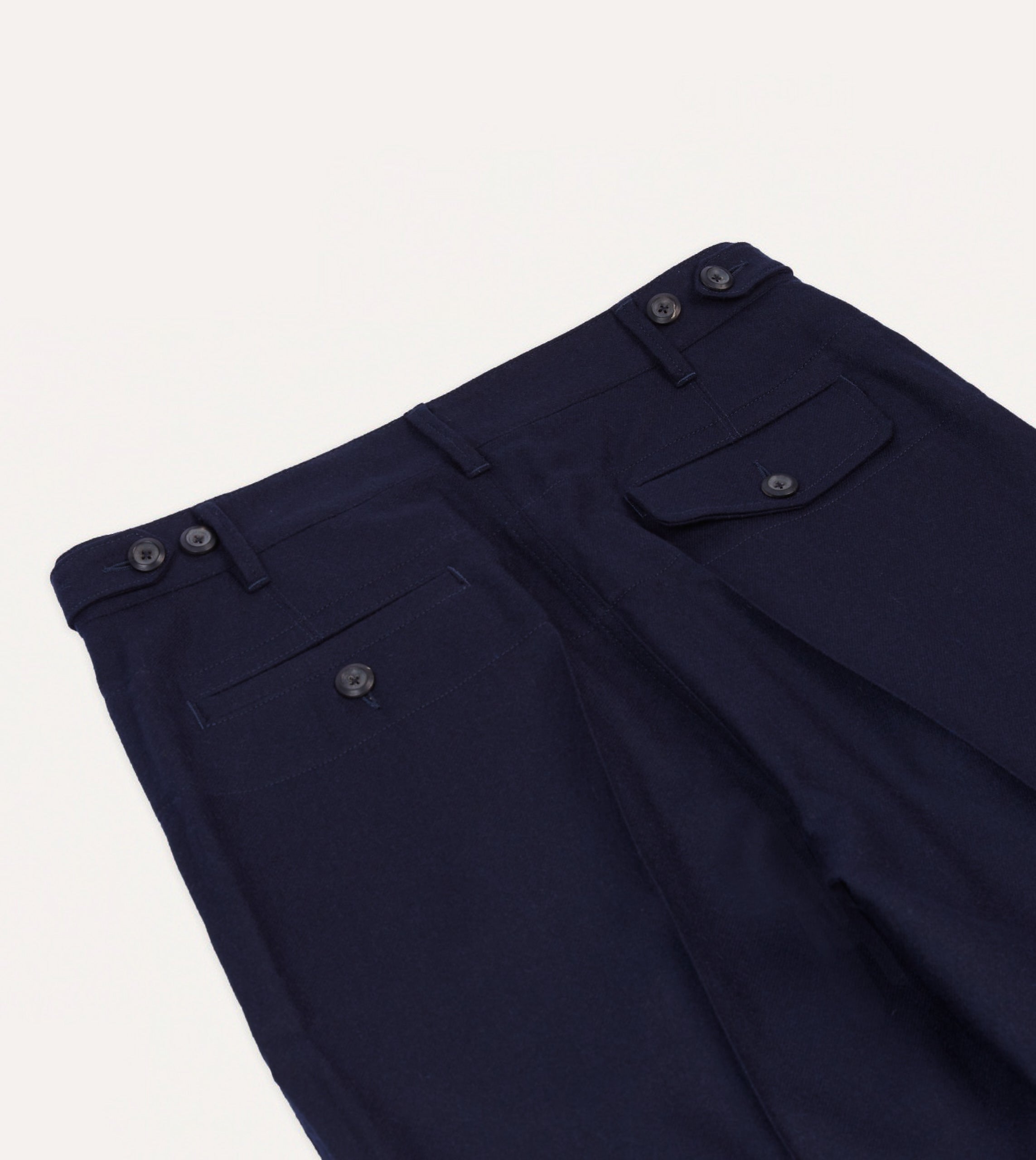 Premium Navy Merino Wool Dress Pants for Men - Comfortable & Breathable Business Casual Trousers for Office, Travel & Outdoor Events