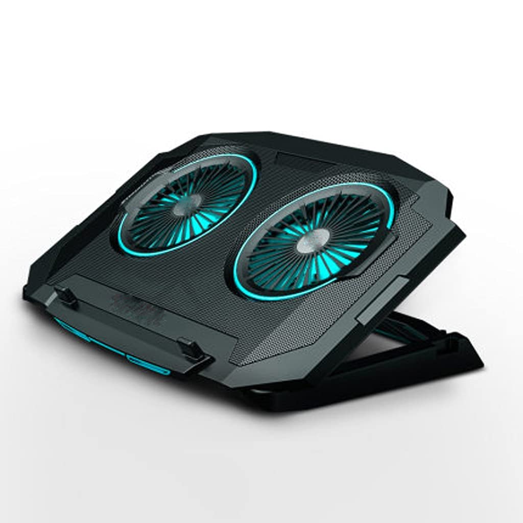 Viinice Laptop Cooling Stand - Silent Notebook Radiator Base with Computer Fan for Gaming & Work, Universal Cooling Bracket for PC, Tablet & MacBook - Perfect for Office, Gaming & Home Use