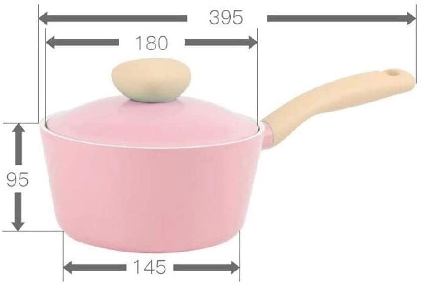 Non-Stick Wok Milk Pot with Lid - Small Soup & Sauce Cooking Pan for Gas Stove - Perfect for Home Kitchen, Boiling Milk, Making Soups & Sauces (Color: B)