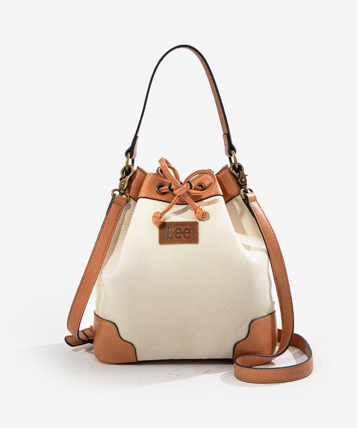 Lee Women's Denim Canvas Crossbody Bucket Bag - Stylish & Durable Shoulder Purse for Everyday Use, Travel & Shopping