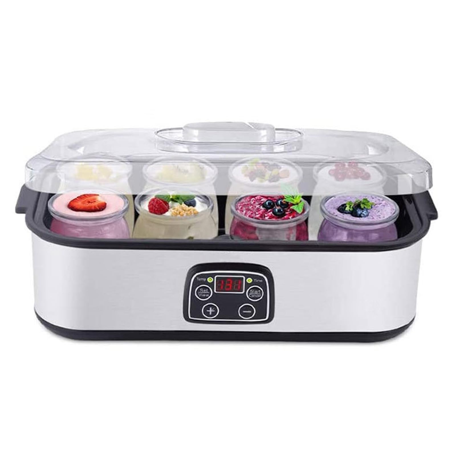 Best Electric Yogurt Maker Machine with Temperature Control - 1400ML Capacity, 36-Hour Timer, 8 Lids - Perfect for Homemade Probiotic Yogurt, Healthy Breakfast & Keto Diet