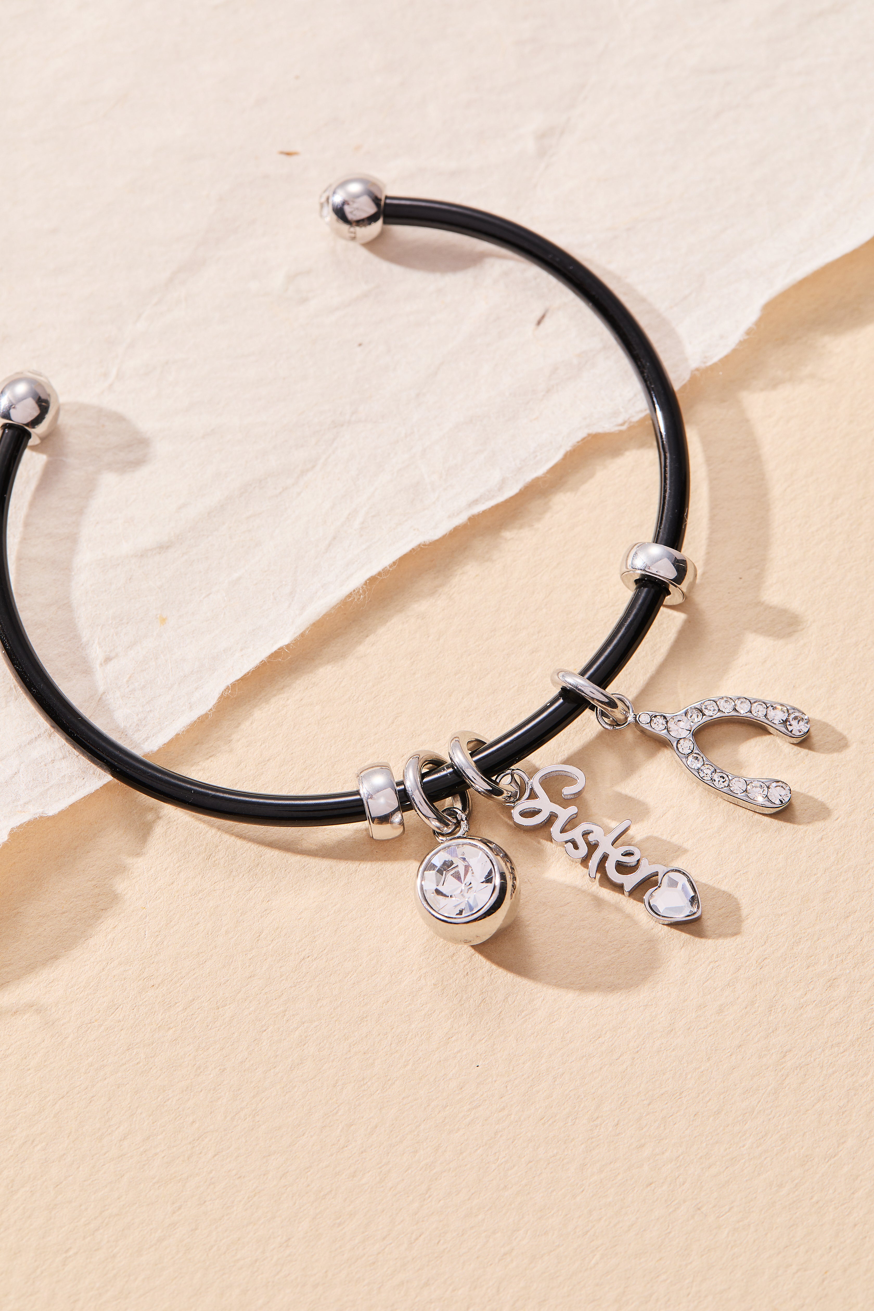Elegant 'Sister' Interchangeable Charm Pendant - Perfect for Necklaces, Bracelets & Gift Giving