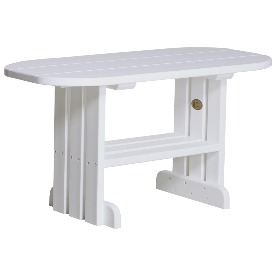 White Poly Lumber Coffee Table - Durable Outdoor & Indoor Furniture for Patio, Deck, Garden - Furniture Barn USA