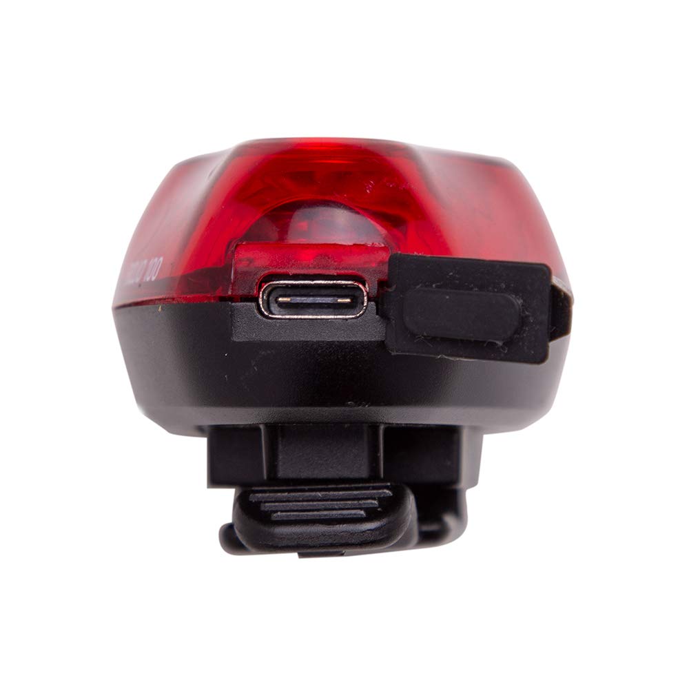 Planet Bike Rojo 100 USB-C Rechargeable Bike Tail Light - High Visibility Rear Bicycle Safety Light for Night Cycling, Commuting & Urban Riding