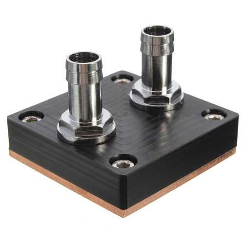 50mm Copper Base CPU Water Cooling Block with G1/4 Thread - Compatible with Intel, AMD, Xeon Processors - Ideal for PC Gaming & Overclocking Builds