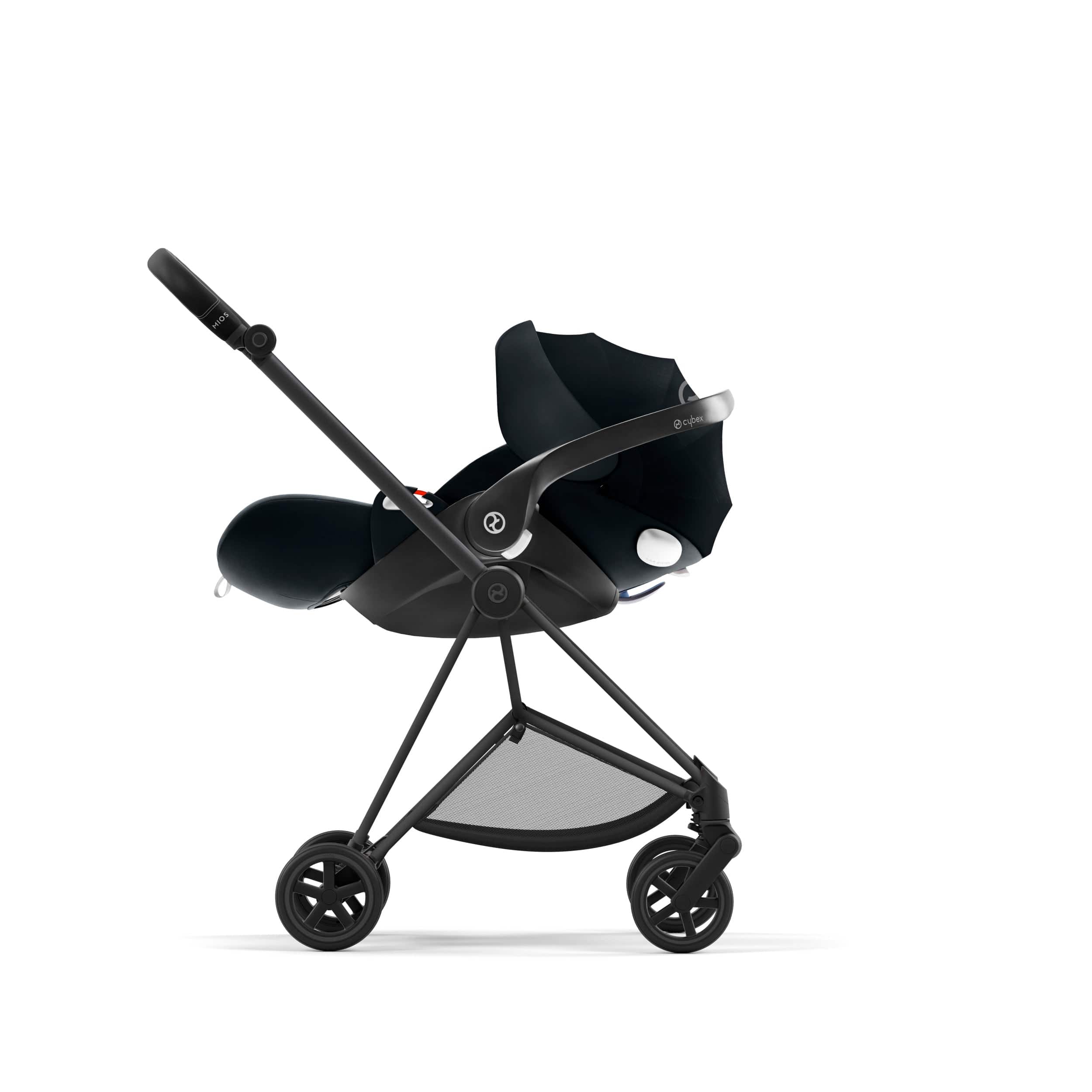 Cybex Mios 3 Complete Stroller in Matte Black - Lightweight Luxury Baby Stroller with Reversible Seat & All-Terrain Wheels | Perfect for City Walks, Travel & Everyday Use