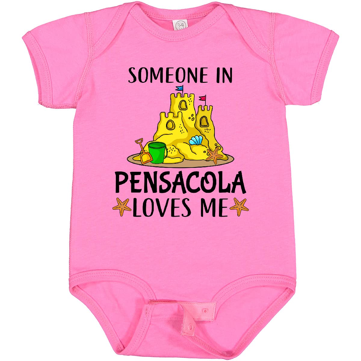 Inktastic 'Someone in Pensacola Loves Me' Baby Bodysuit - Cute Beach Vacation Outfit for Infants & Toddlers | Perfect for Family Trips, Photo Shoots & Summer Fun