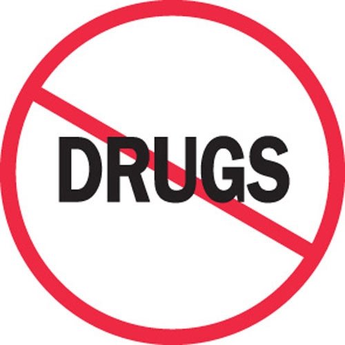Brady 49580 2-Inch Diameter Vinyl Drug Hard Hat Labels - 50 Cards (4 Labels per Card) for Workplace Safety & Hazard Identification