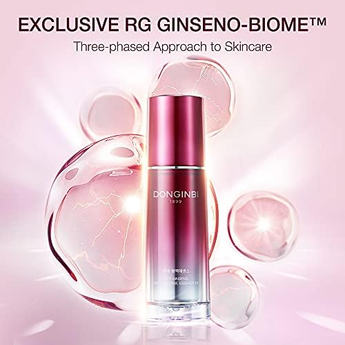 Donginbi Red Ginseng Daily Defense Essence - Anti-Aging & Antioxidant Facial Serum with Korean Red Ginseng Extract, 2.03 fl oz / 60ml - Hydrating & Brightening Skincare for Day & Night Routine
