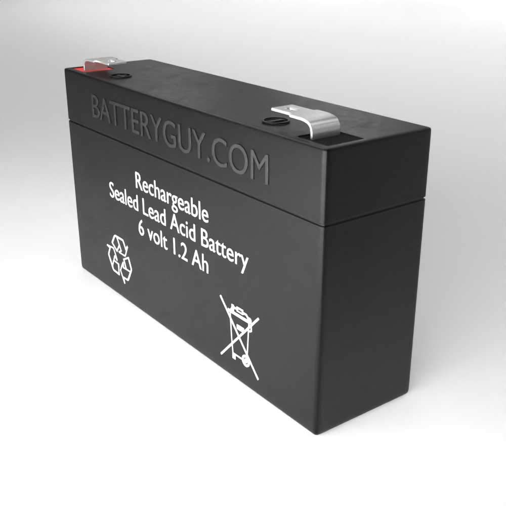 BP126 Replacement 6V 1.2Ah SLA Rechargeable Battery - 4 Pack | Compatible with Security Systems, Emergency Lights & Medical Devices | Long-Lasting Power Solution