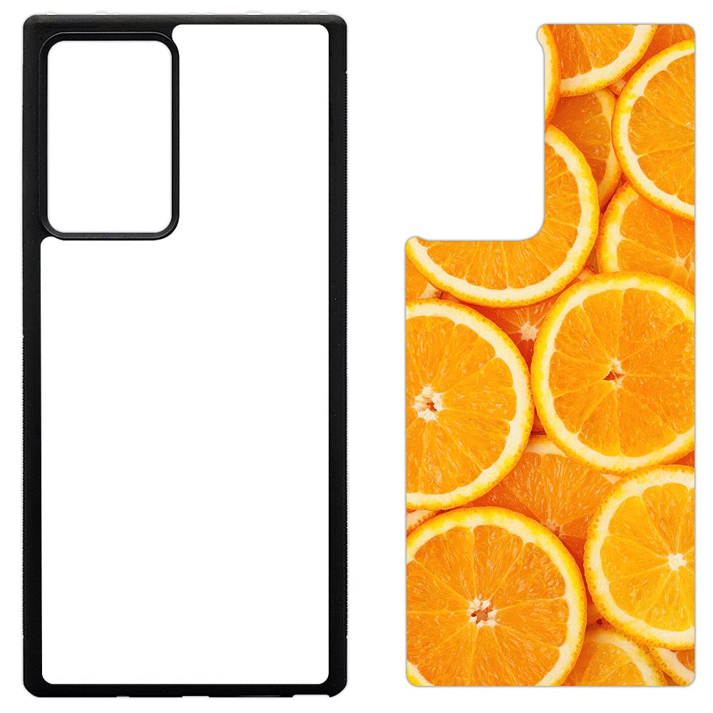 50 Pack Sublimation Phone Cases for Galaxy Note 20 Ultra - Rubber Black Blank Printable Phone Covers with Aluminum Inserts | DIY Custom Phone Case, Personalized Gift, Small Business Supplies