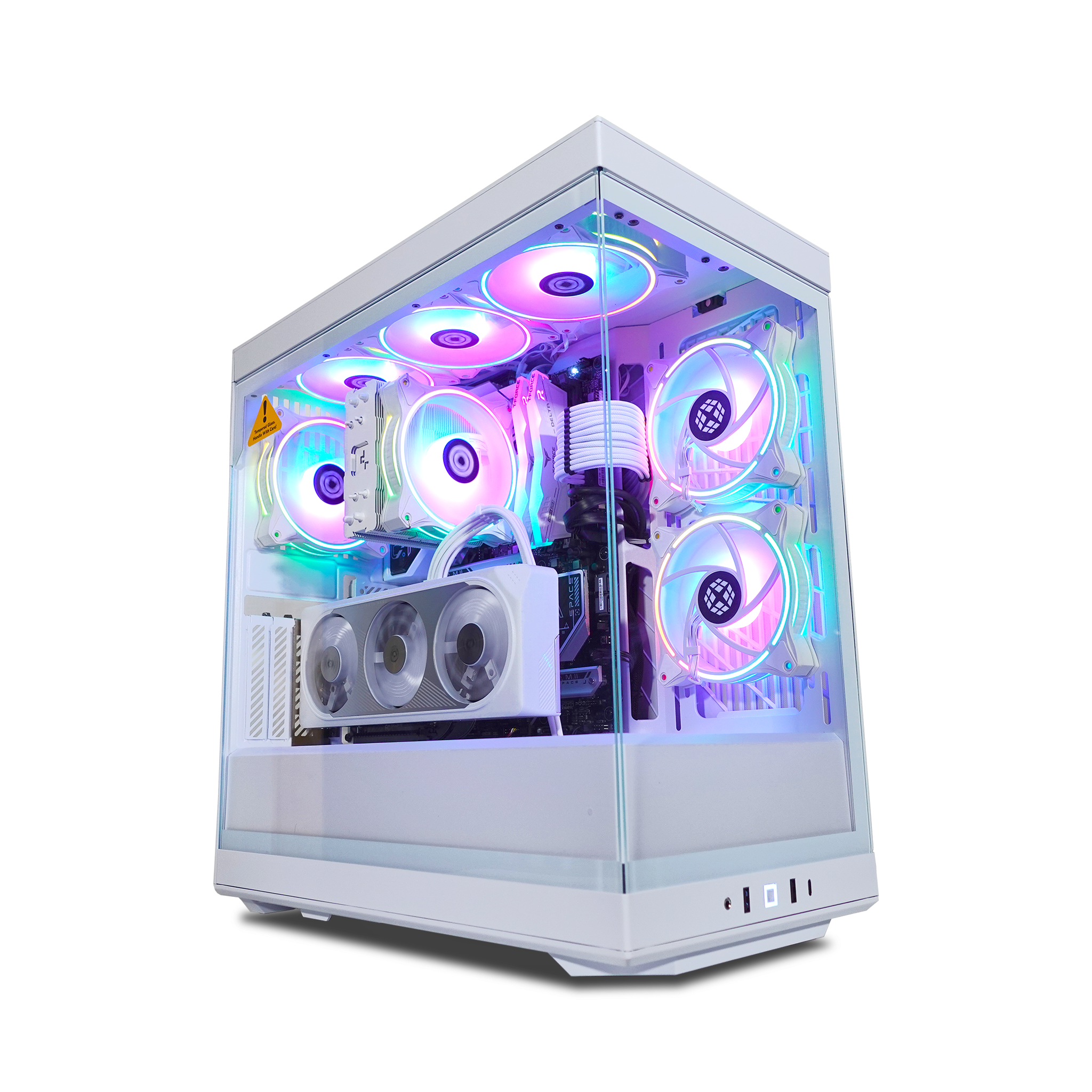 Y40 Ghost Gaming PC - High Performance RTX 4080 Prebuilt Computer for 4K Gaming & Streaming | Ready to Ship | Perfect for Esports, VR & Content Creation