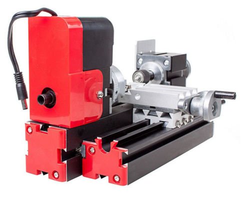 ELEOPTION Mini Metal Lathe Machine - 45X135mm, 20000 RPM Motorized DIY Woodworking & Metalworking Tool for Hobbyists & Craftsmen | Perfect for Small Projects, Jewelry Making, and Model Building