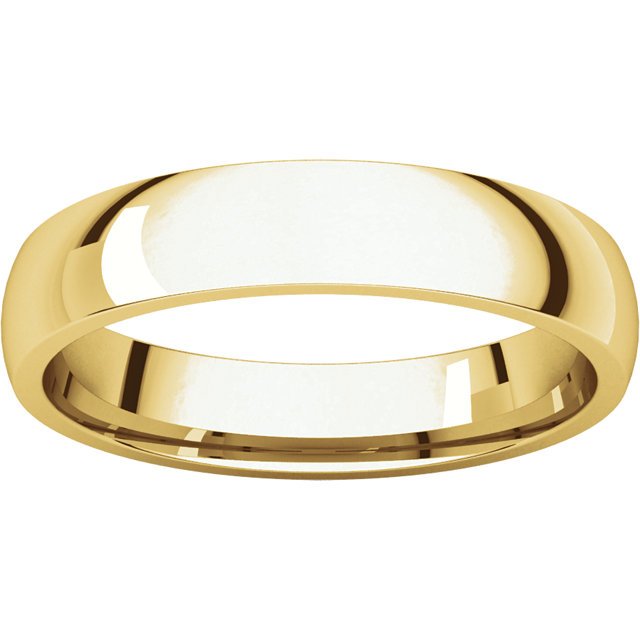 14K Gold 4mm Comfort Fit Wedding Band for Women – Elegant & Lightweight Ring for Bridal, Anniversary, and Everyday Wear
