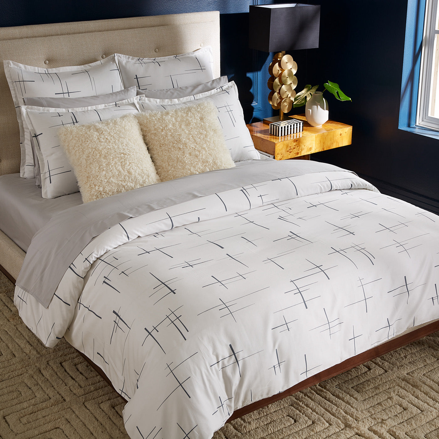 Luxury Soirée Sateen Sheet Set - 100% Cotton Bed Sheets, 4-Piece Set with Deep Pockets - Soft & Breathable for Ultimate Comfort - Perfect for Master Bedroom, Guest Room, or Hotel Use