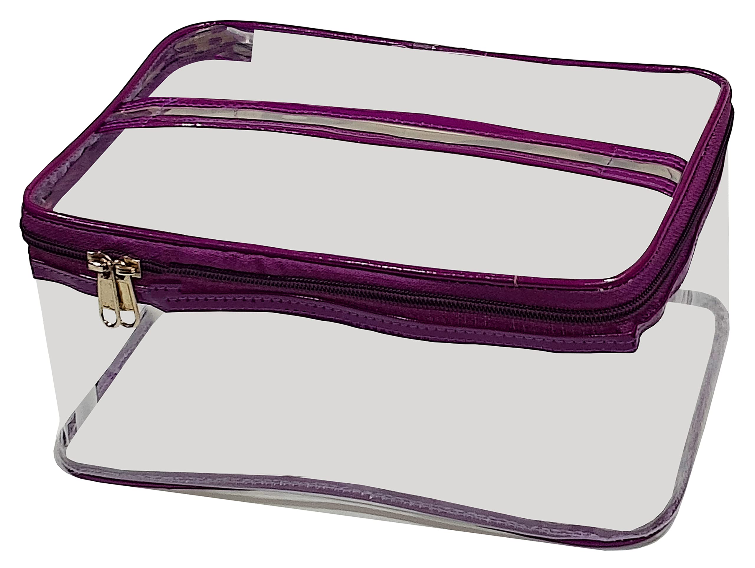 LUCES® Makeup Storage Zipper Pouch - 2 Pack Cosmetic & Toiletry Organizer for Women | Travel Vanity Bag, Jewelry Pouch, Artist Storage | Perfect for Travel, Home & Daily Organization