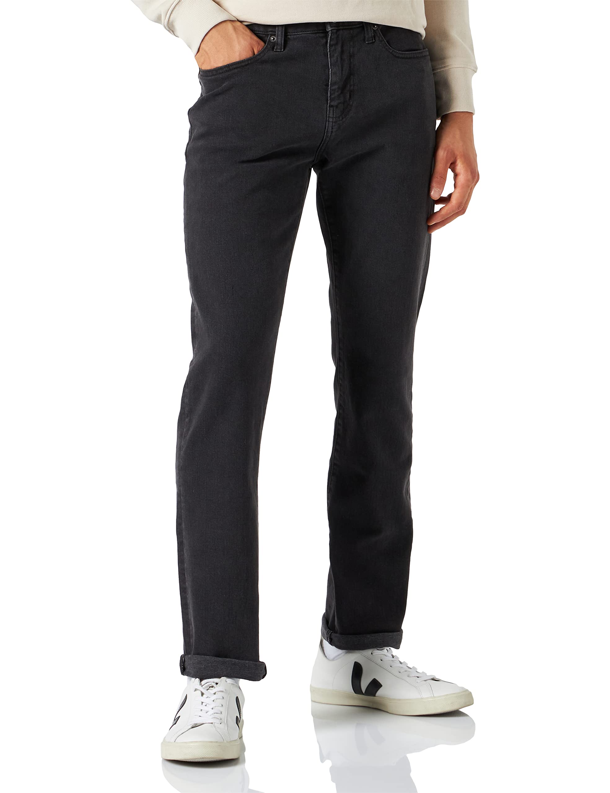 Amazon Essentials Men's Athletic-Fit Stretch Jean Pants - Comfortable & Durable Denim for Work, Casual & Outdoor Activities