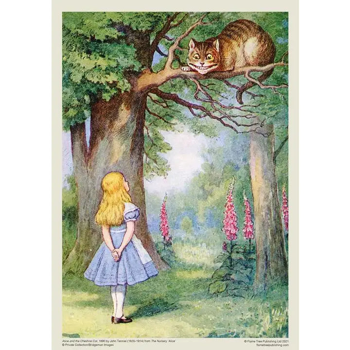 Alice and the Cheshire Cat 1000-Piece Jigsaw Puzzle for Adults - Challenging Disney Alice in Wonderland Puzzle Game for Family Game Night & Relaxation