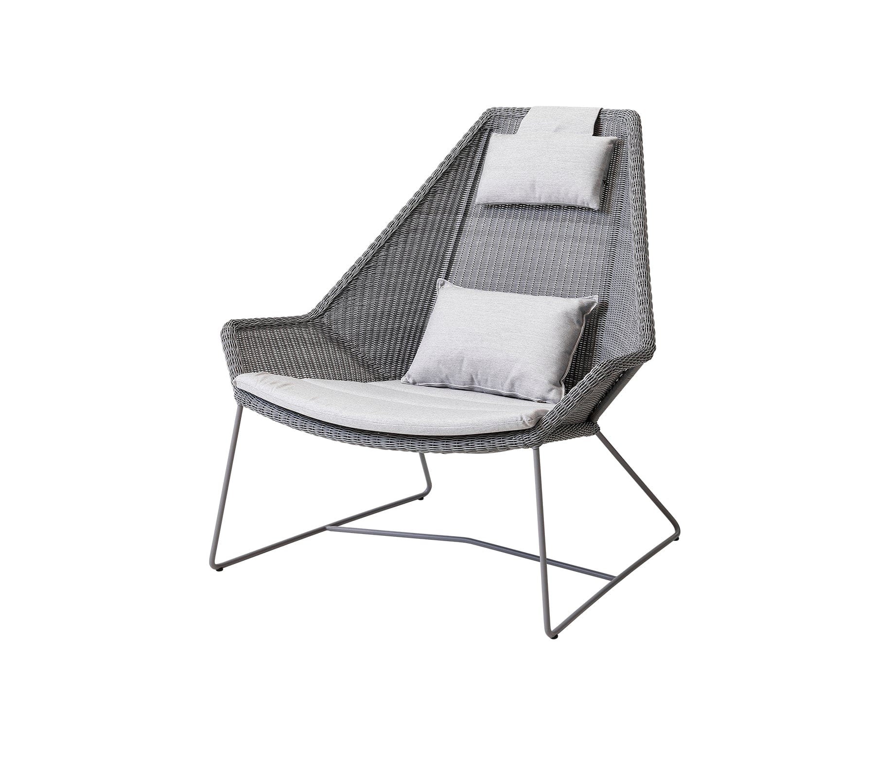 Breeze Highback Outdoor Chair - Comfortable Patio Lounge Chair for Backyard, Poolside, and Garden Relaxation