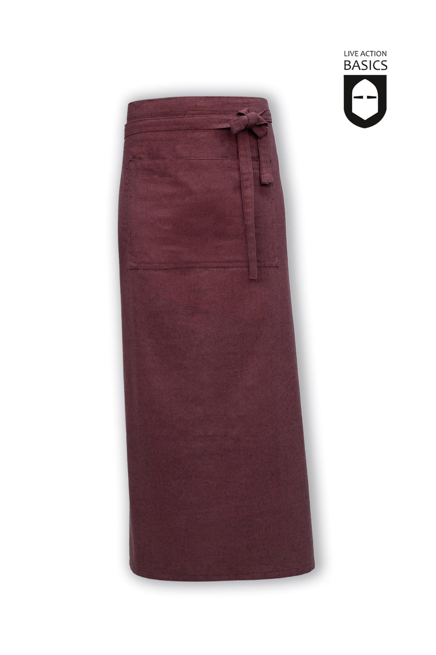 Premium Long Brown Apron for Cooking, Baking & Grilling - Durable & Stylish Kitchen Apparel for Chefs & Home Cooks