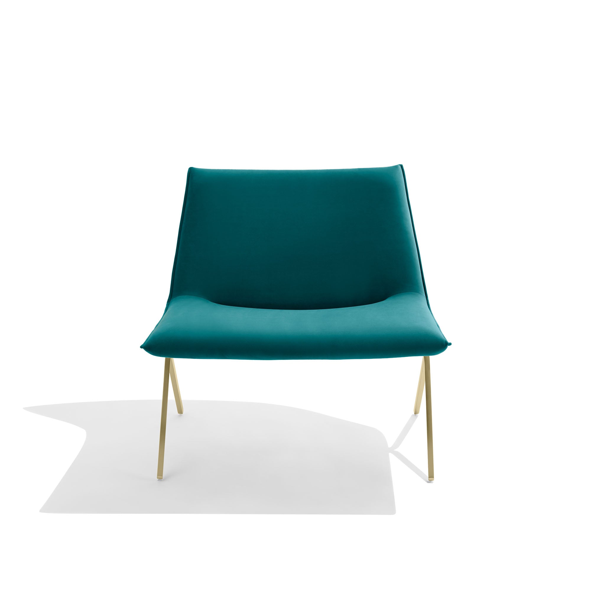 Velvet Meredith Lounge Chair - Modern Accent Chair for Living Room, Bedroom & Office - Soft Velvet Upholstery with Sturdy Wooden Legs - Perfect for Relaxing, Reading & Decorating