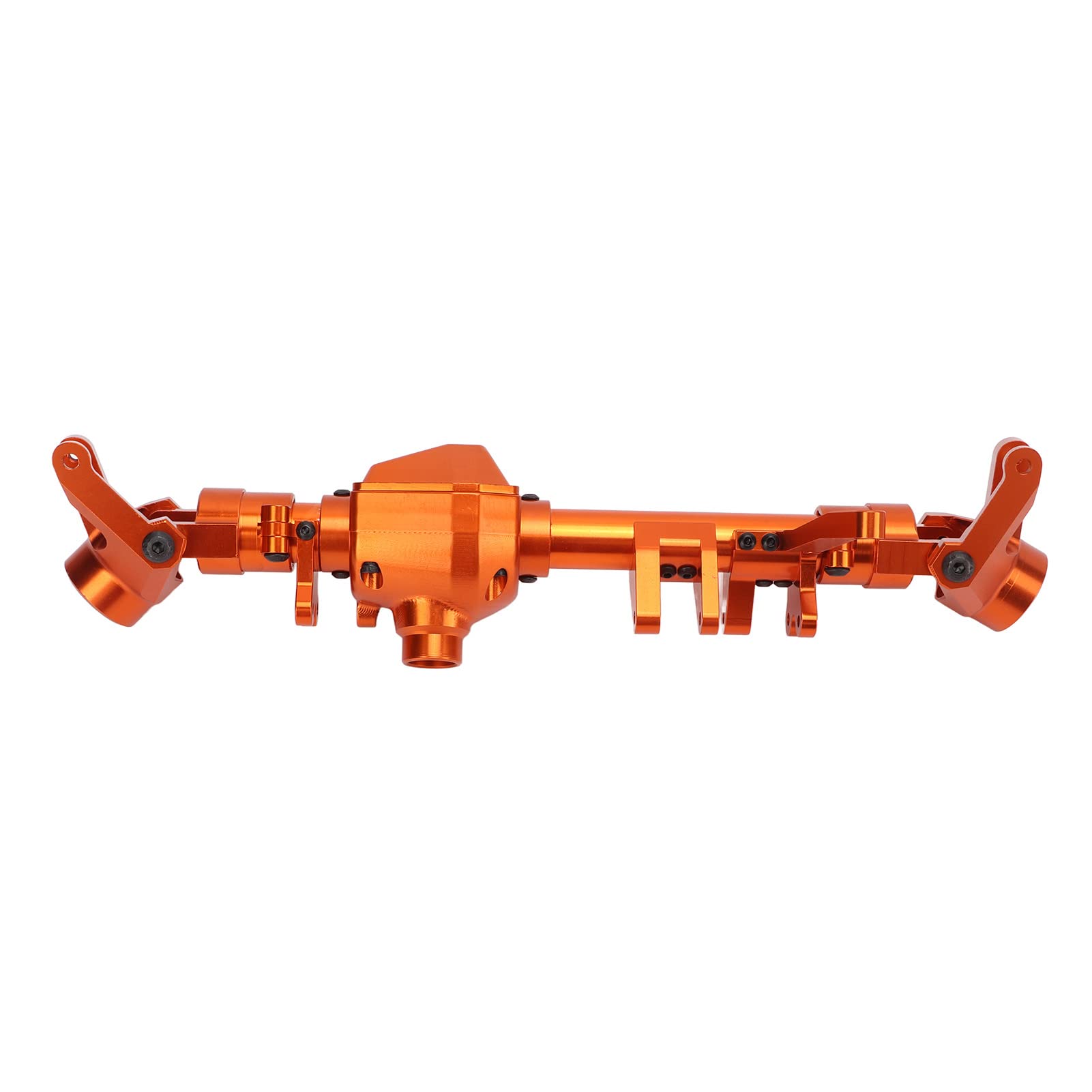 Demeras Front Axle Housing for Axial SCX6 1/6 RC Car - Anodized Orange Aluminum Alloy Upgrade Part | Off-Road Crawler Accessories | Durable & Lightweight for Trail & Rock Crawling