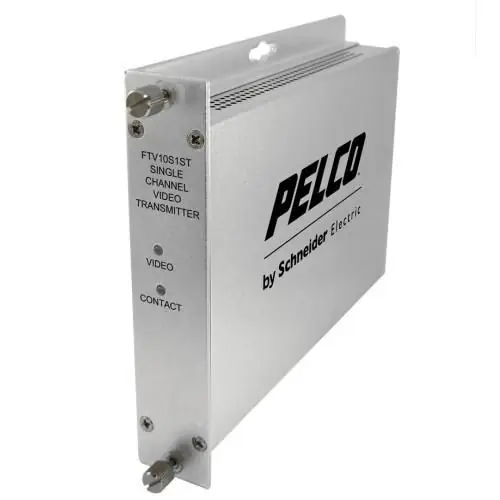 1 Channel Single Mode ST Connector Fiber Optic Video Transmitter FTV10S1ST - Ideal for CCTV, Security Systems & Long-Distance HD Video Transmission