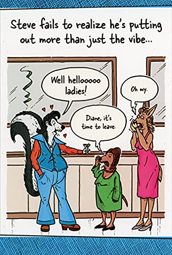 Steve Skunk Pictura: Funny Birthday Card for Men - Hilarious 'Putting Out More Than The Vibe' Design - Perfect for Husband, Boyfriend & Dad Gifts (Office Humor, Man Cave Decor)