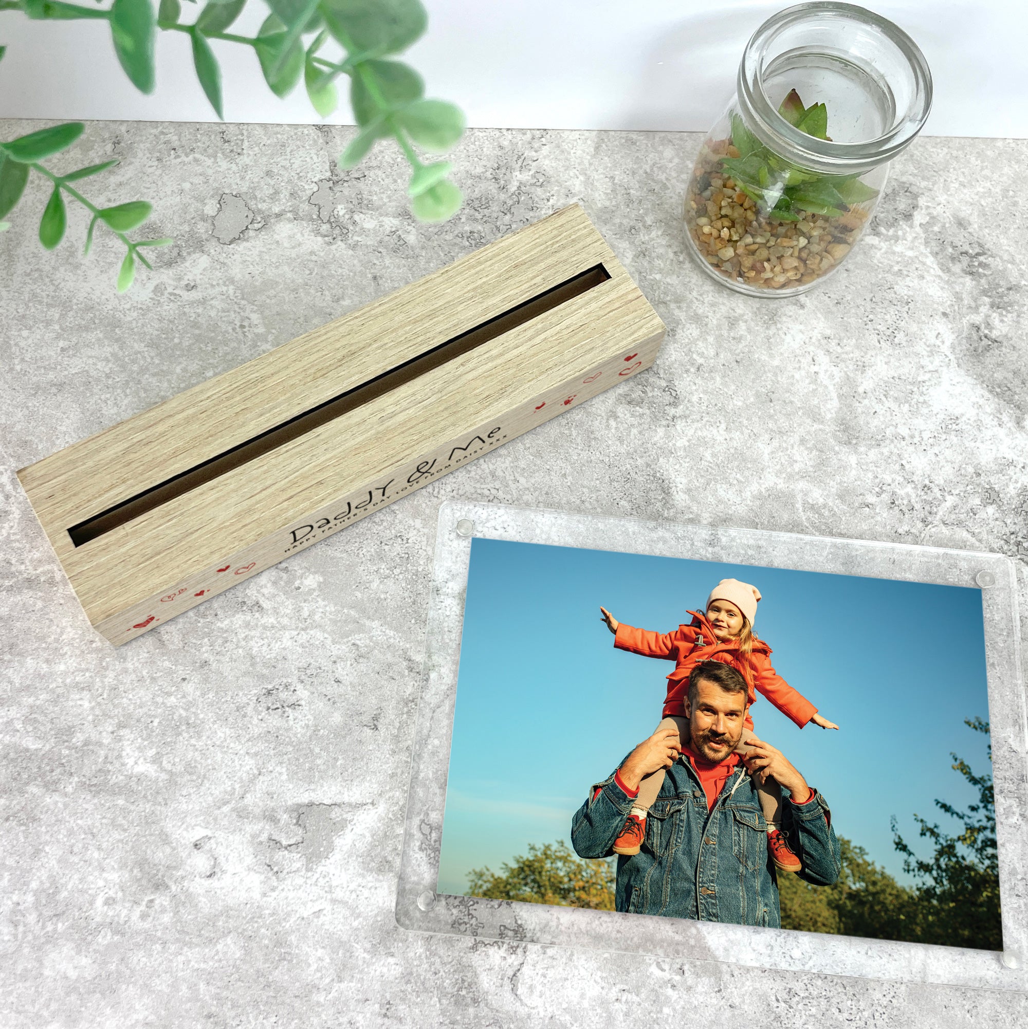 Personalized Kids Handwriting Style Wooden Base 6x4 Photo Frame - Perfect for Children's Room Decor, Nursery Wall Art & Gift for Birthdays, Christmas