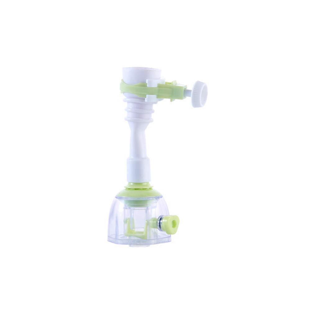 Adjustable Kitchen Faucet Extender with Anti-Splash Design - Green Basin Sink Tap for Easy Dishwashing & Food Prep | Perfect for Small Sinks & Compact Kitchens