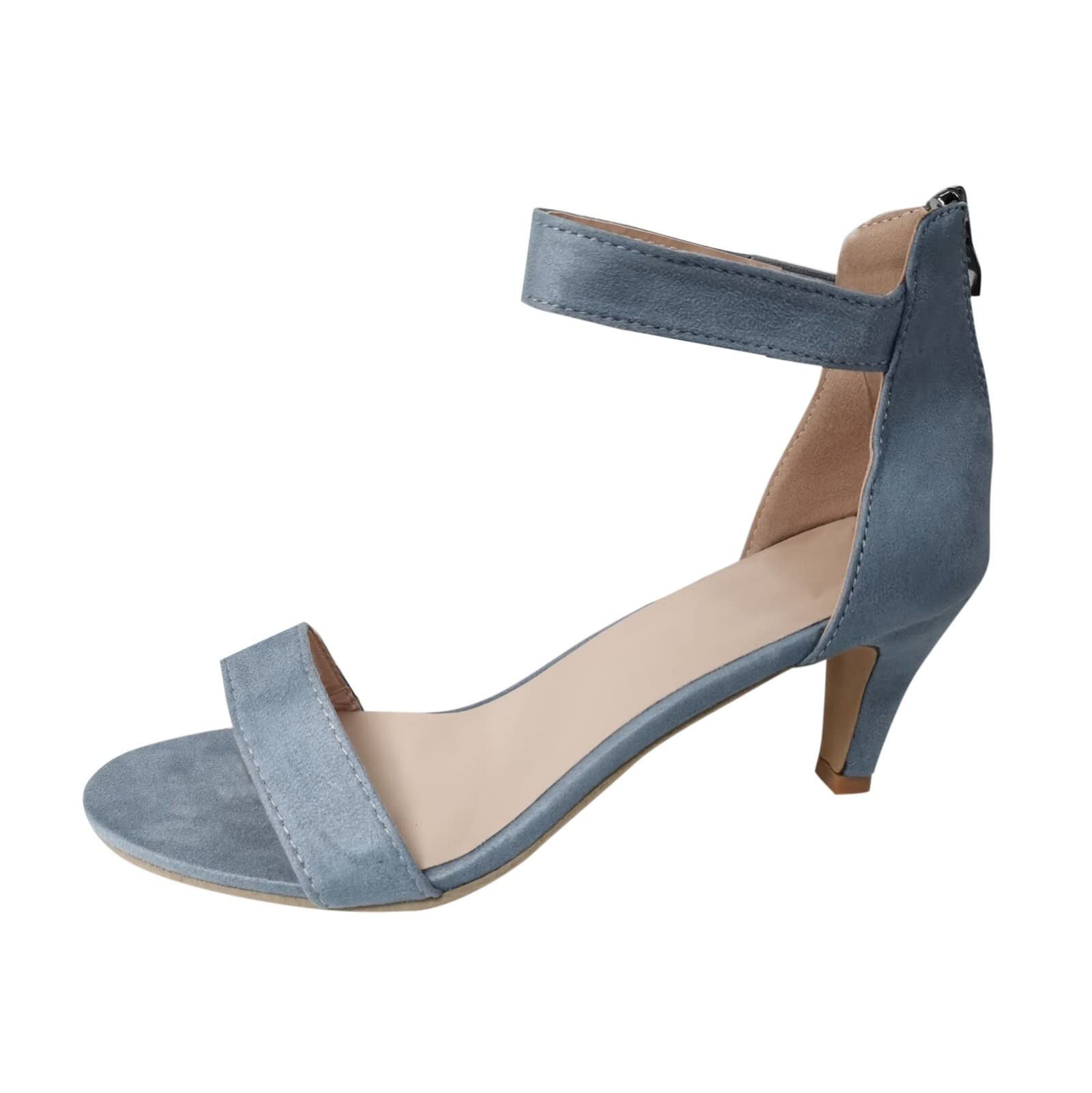 Stylish Women's Chunky High Heel Sandals - Breathable Lace-Up Design for Casual Wear | Comfortable Summer Shoes for Outfits, Parties & Daily Walking
