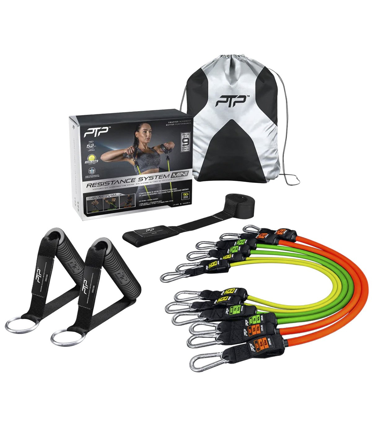 Mini Resistance System - Portable Exercise Bands for Home & Gym Workouts - Perfect for Strength Training, Yoga & Physical Therapy