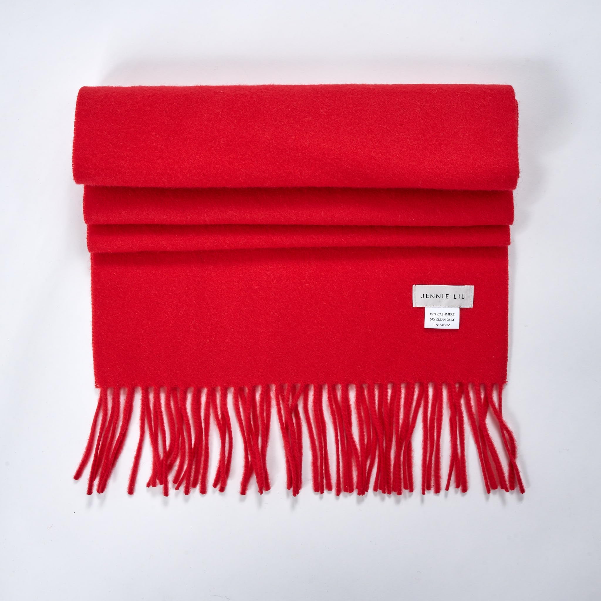 JENNIE LIU 100% Pure Cashmere Scarf for Women - Soft Luxury Winter Wrap - Perfect for Cold Weather, Office & Holiday Gifts