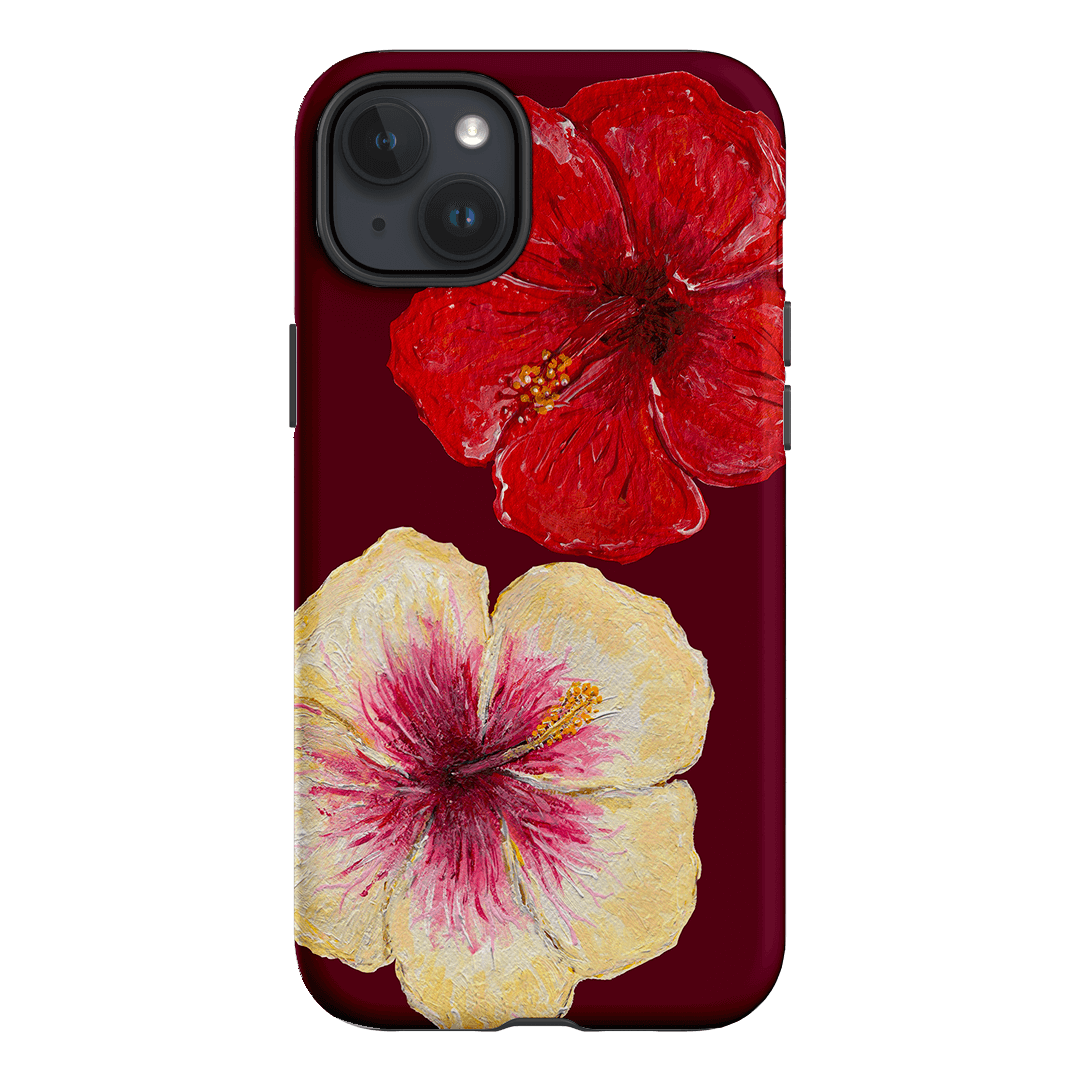 Premium Hibiscus Flower Phone Case - Durable Protective Cover for iPhone & Samsung - Tropical Floral Design for Beach, Vacation & Summer Style