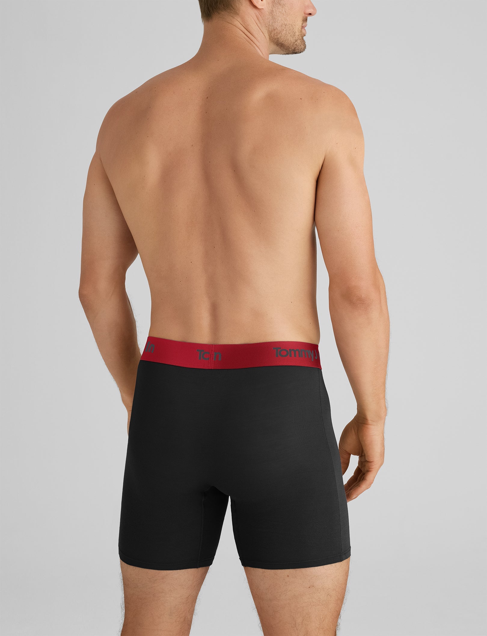 Second Skin Mid-Length Boxer Briefs for Men - 6 Pack (3 Pairs) - Ultra Soft Breathable Underwear for Everyday Comfort & Active Lifestyle