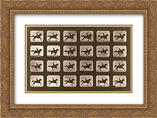 Gold Ornate Wood Frame with Double Matting